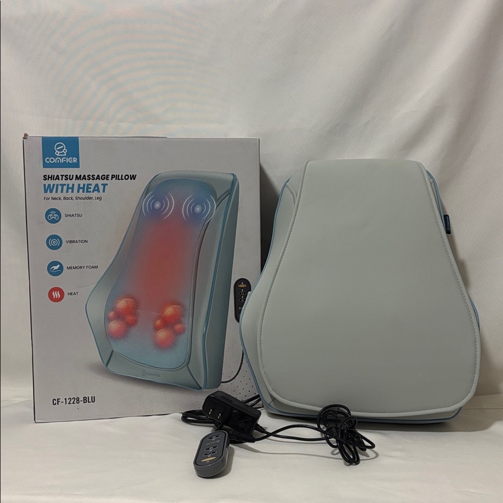 Back Massager with Heat, Vibration & Shiatsu Neck Back Massager for Pain Relief